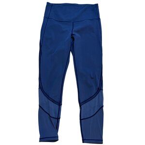 Lululemon‎ Navy Fresh In Mesh Tight 25" Size 8